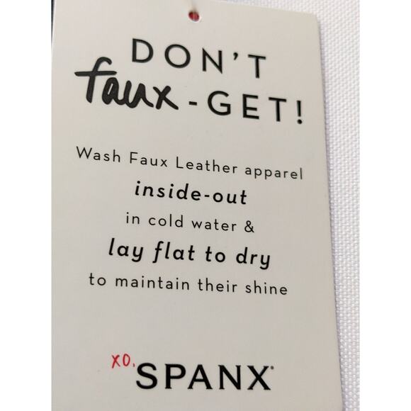 New Spanx Mama Maternity Faux Leather Leggings Pants Size XS Nwt - Picture 5 of 7